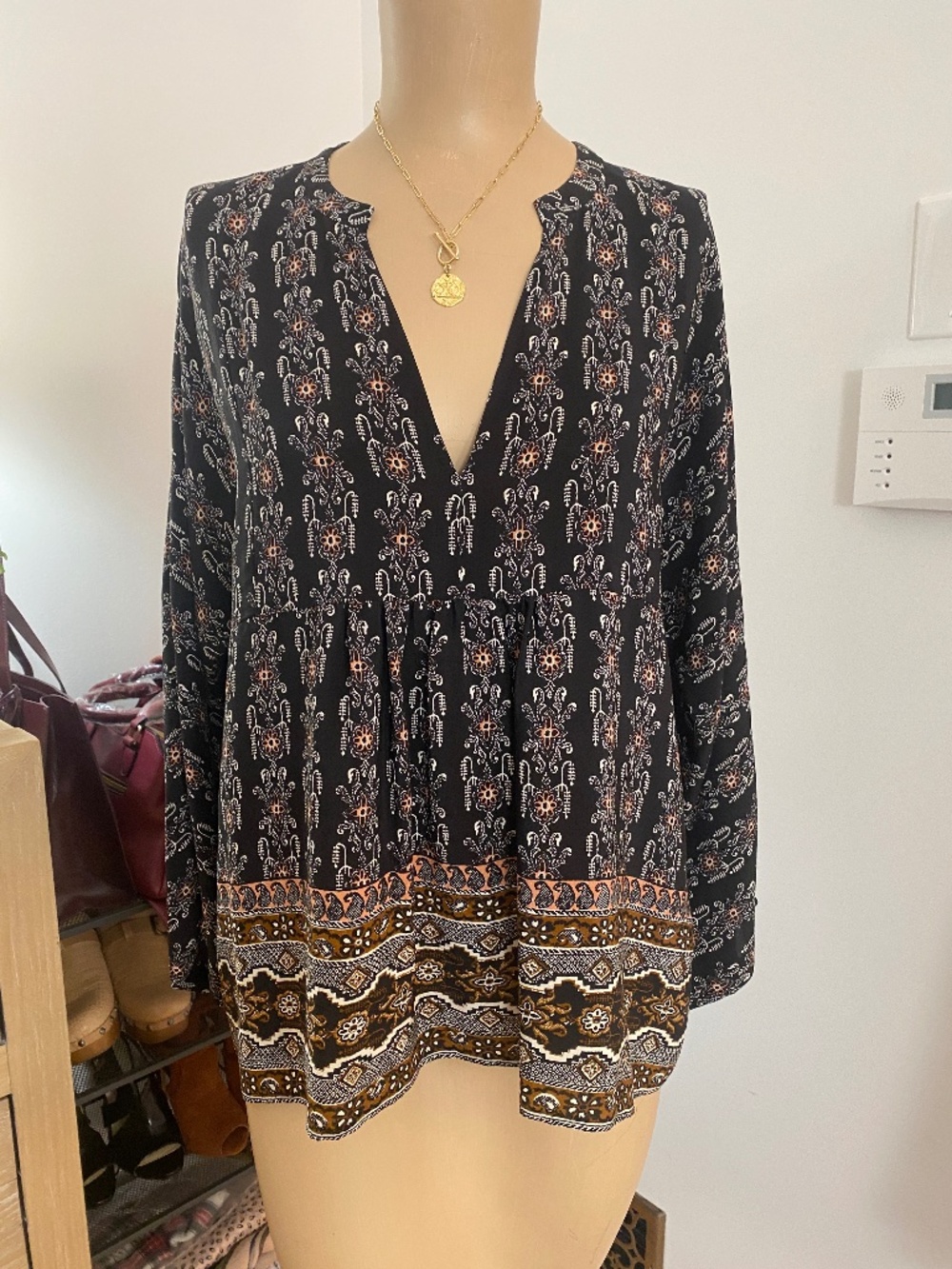 003 - Madewell Silk Blouse - ROSE & JUNE LIVE SALE